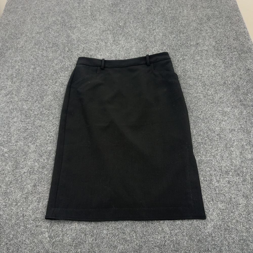 Banana Republic Skirt Womens 8 Black Polyester Rayon Pencil Professional Office